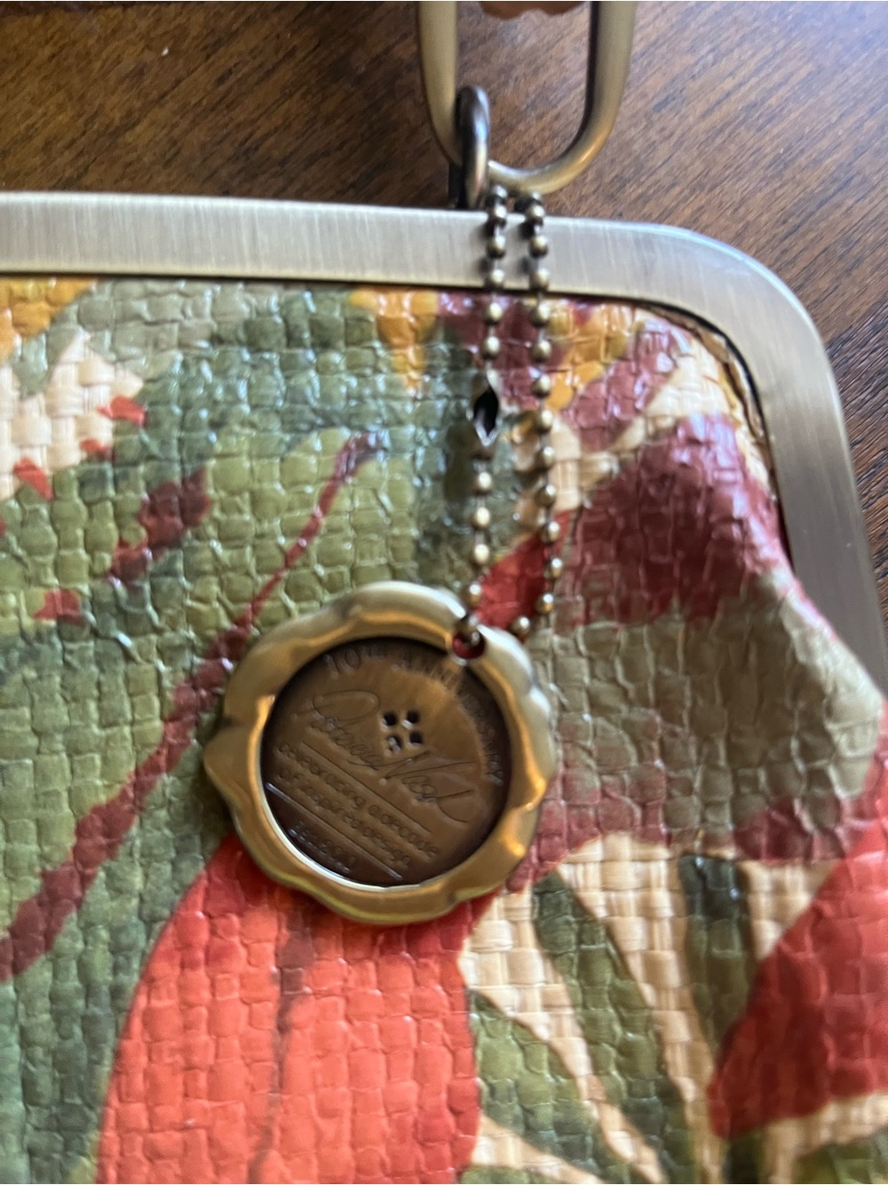 Patricia Nash Vintage-Inspired Bamboo Handle Floral Frame Satchel - Multicolor - Picture 5 of 16